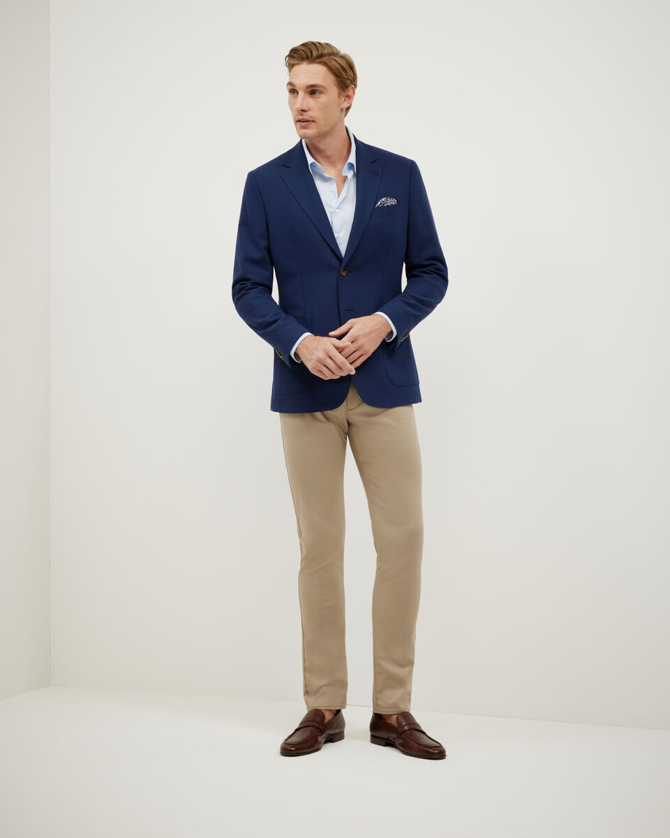 Slim Stretch Blazer, Navy, hi-res